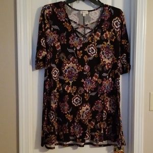 Floral print tunic